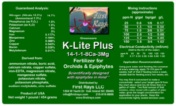 KL-Plus_Label K-Lite Plus Orchid/Epiphyte Fertilizer